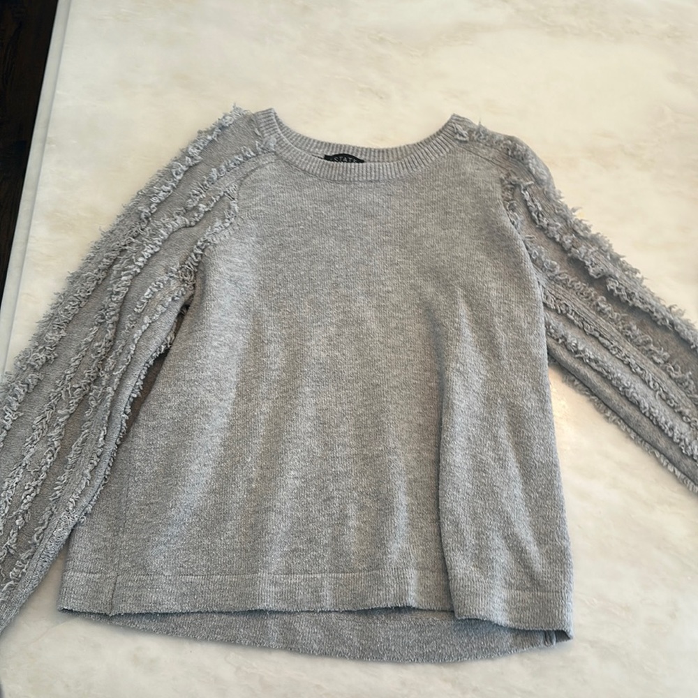 1. State Fringe sweater, size xs